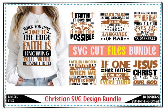 Christian SVG Bundle Vol.5: Graphics & T-Shirt Designs