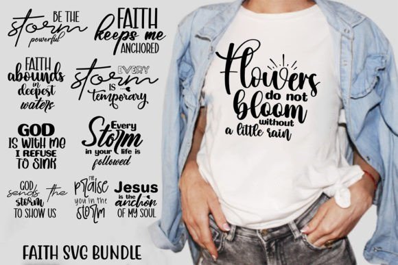 Faith SVG Bundle: Graphics for T-Shirt Designs