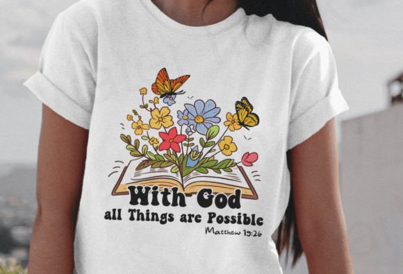 God Christian Sublimation Designs, Bible Graphics & T-Shirt Designs