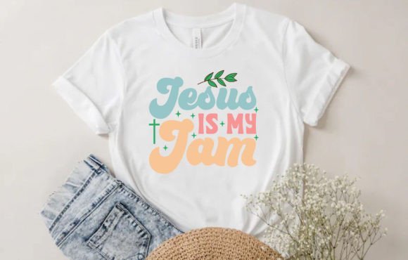 Jesus is My Jam Retro Design: Graphics & T-Shirt Designs