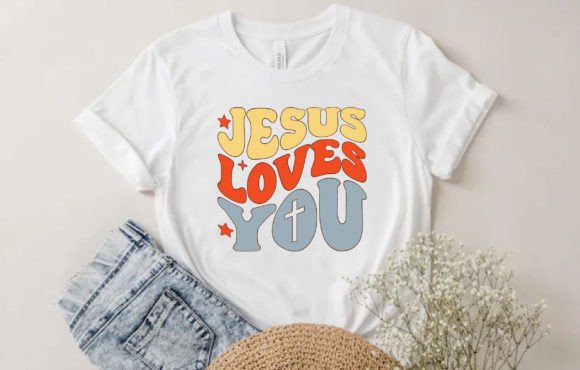Jesus Loves You Retro Design: Graphics & T-Shirt Designs Review